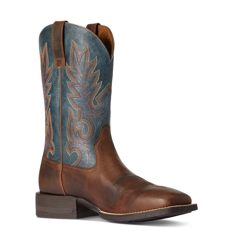 'Ariat' Men's 11 Layton Western Square Toe - Weathered Chestnut