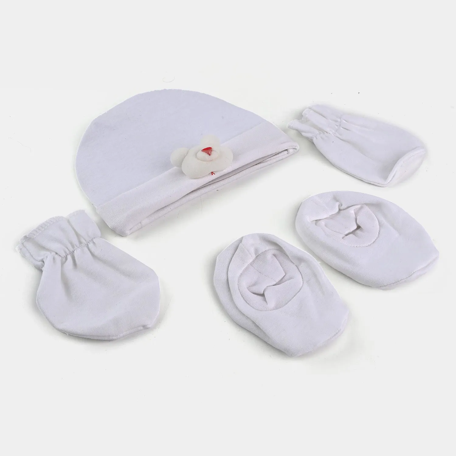 Baby Cap/Hat Socks Mittens 3PCs Set