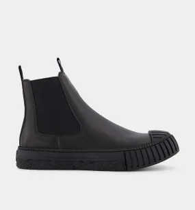 Barbar - Chelsea Boots in Black Leather / Black Outsole