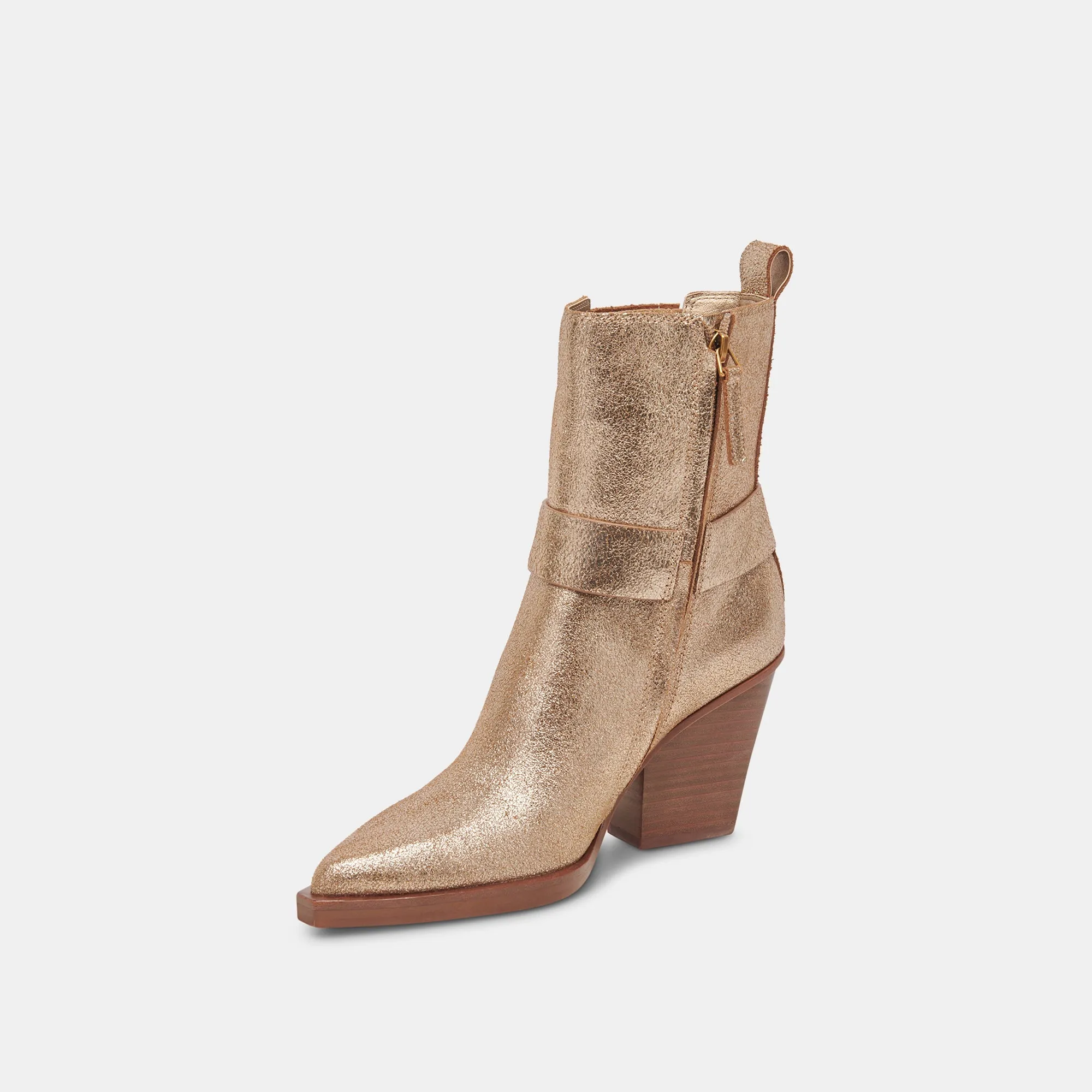 BOUNTY BOOTS ROSE GOLD DISTRESSED LEATHER - re:vita