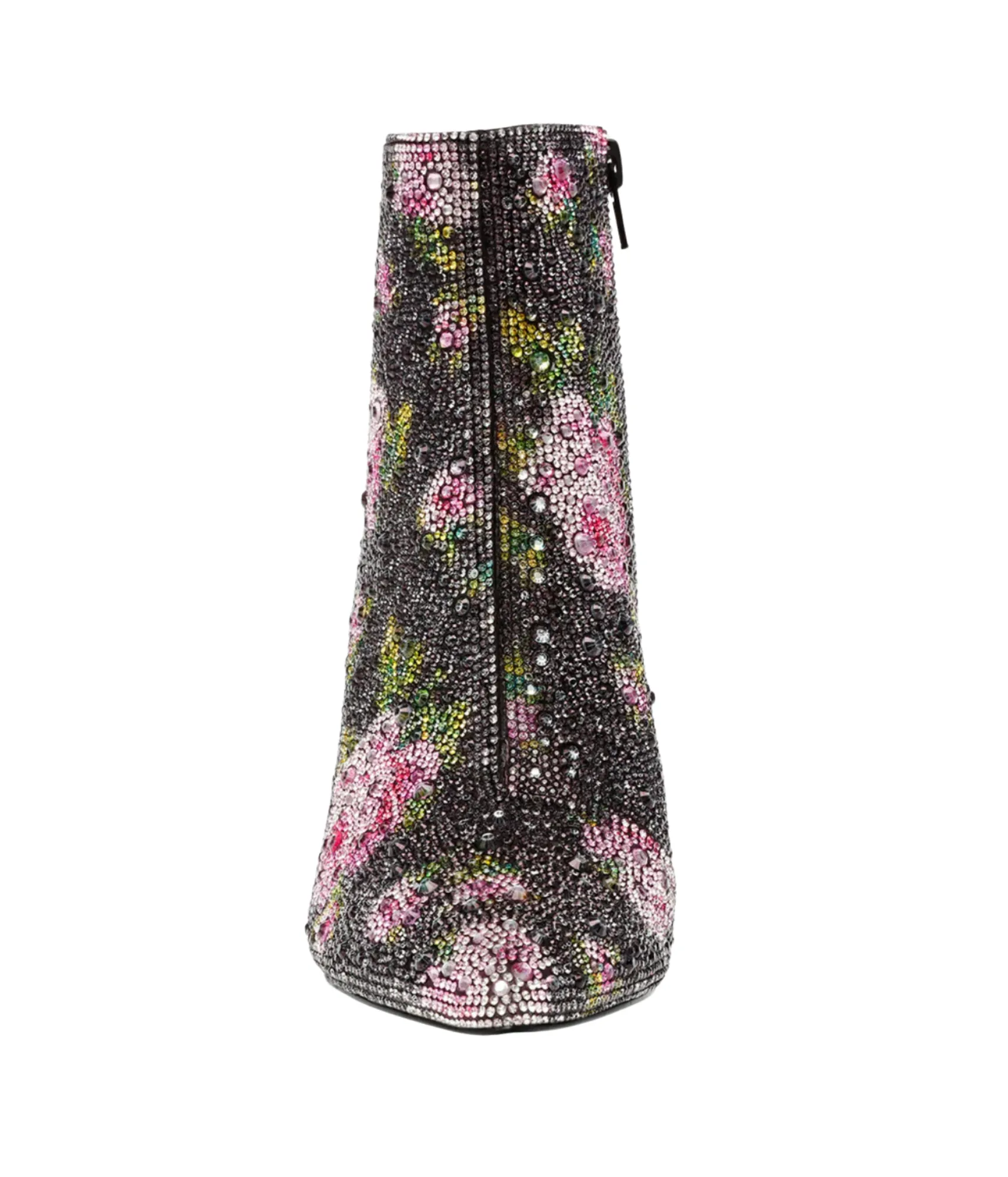 Cady Rhinestone Bootie in Black Floral