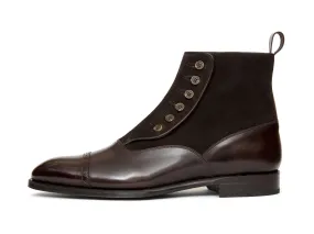 Carkeek - MTO - Dark Brown Museum / Dark Brown Suede - NGT Last - Single Leather Sole