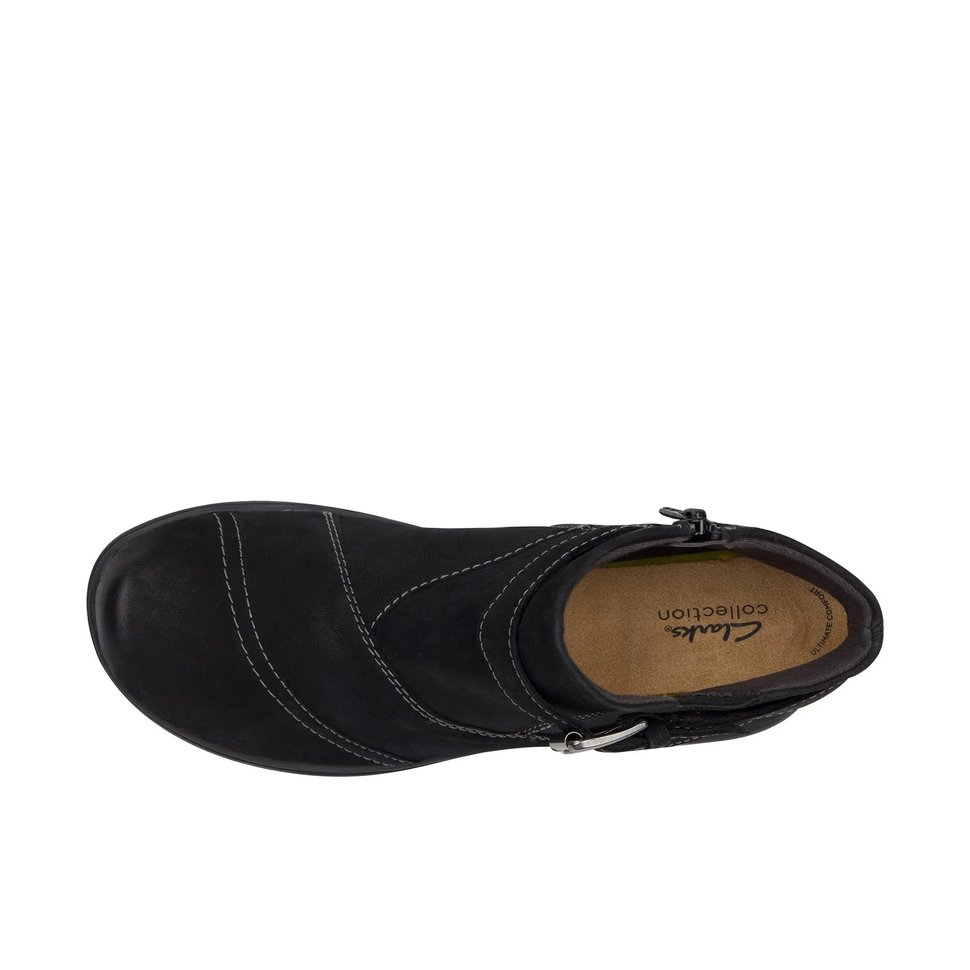 Clarks Womens Carleigh Dalia Black Nubuck