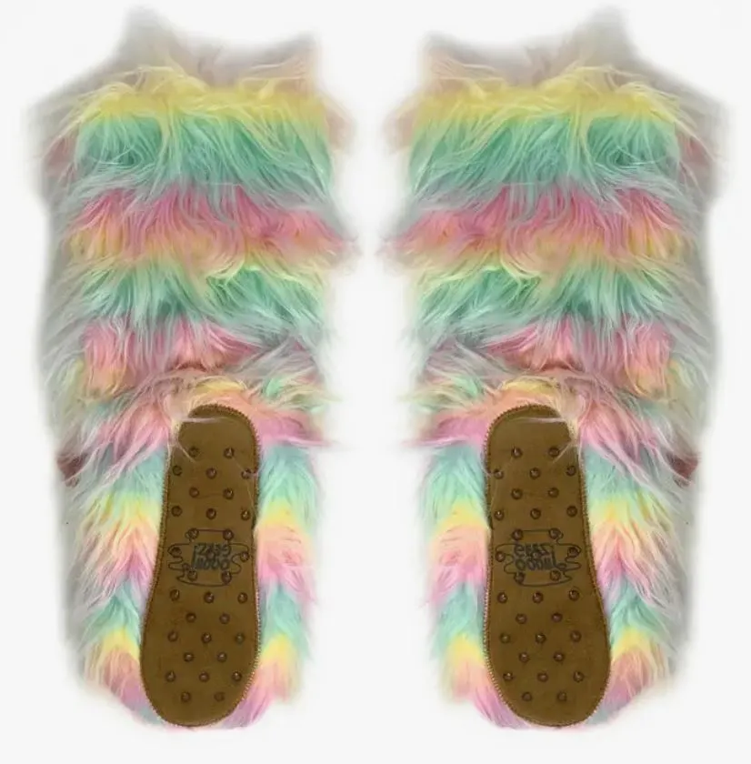 Funky Unicom | Women's Animal Fluffy House Sherpa Slippers