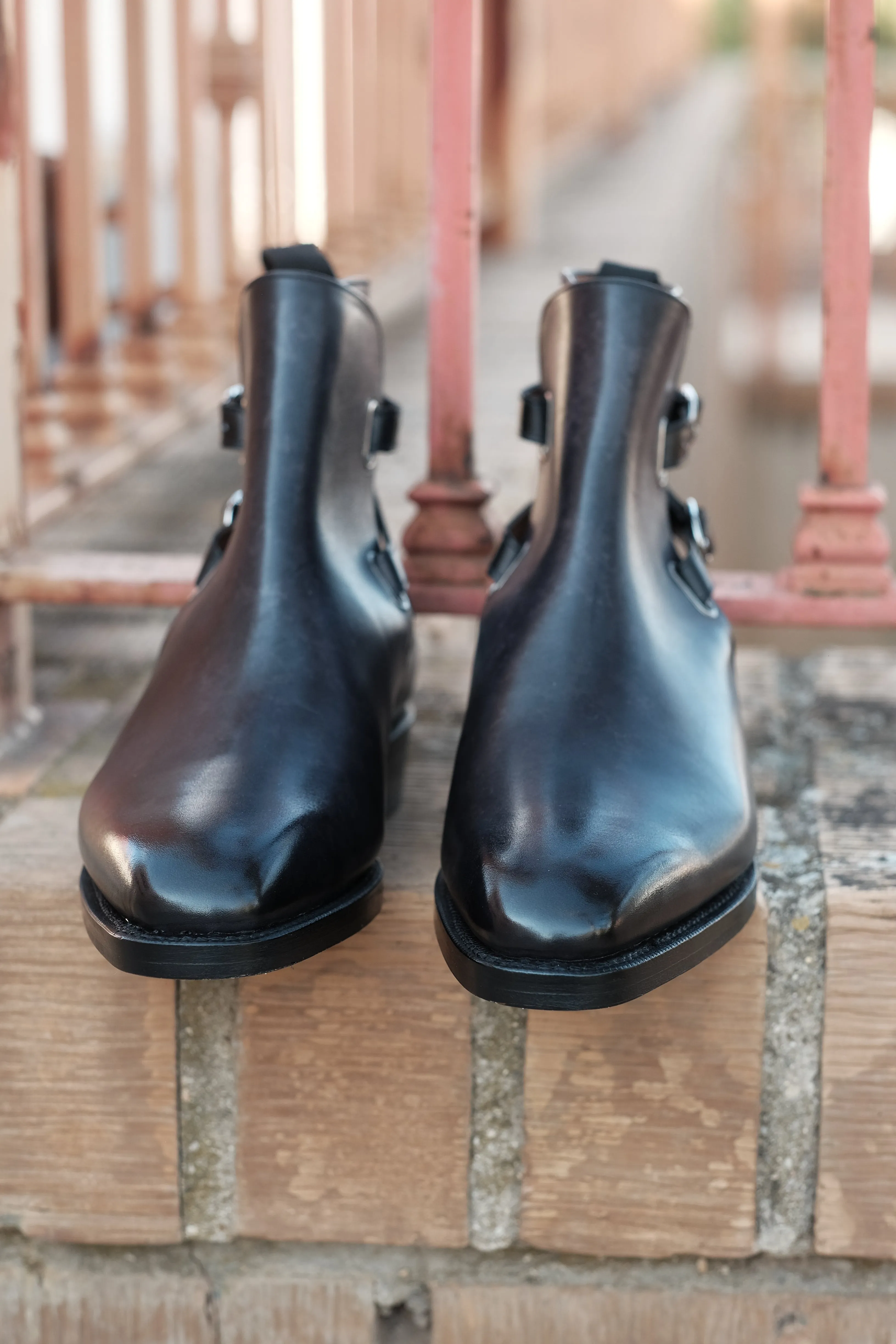 Genesee - MTO - Black Marble Patina - MGF Last - Double Leather Sole