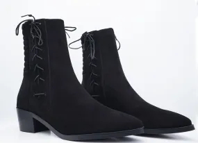 HARLEY BOOT BLACK SUEDE