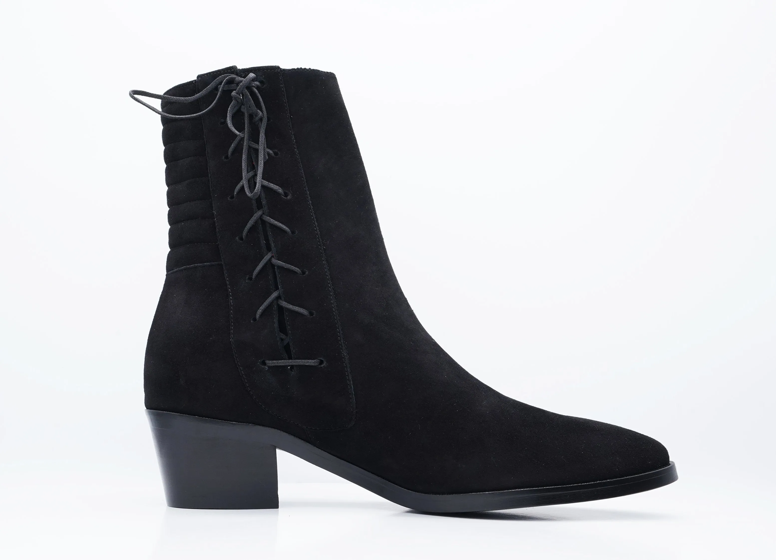 HARLEY BOOT BLACK SUEDE