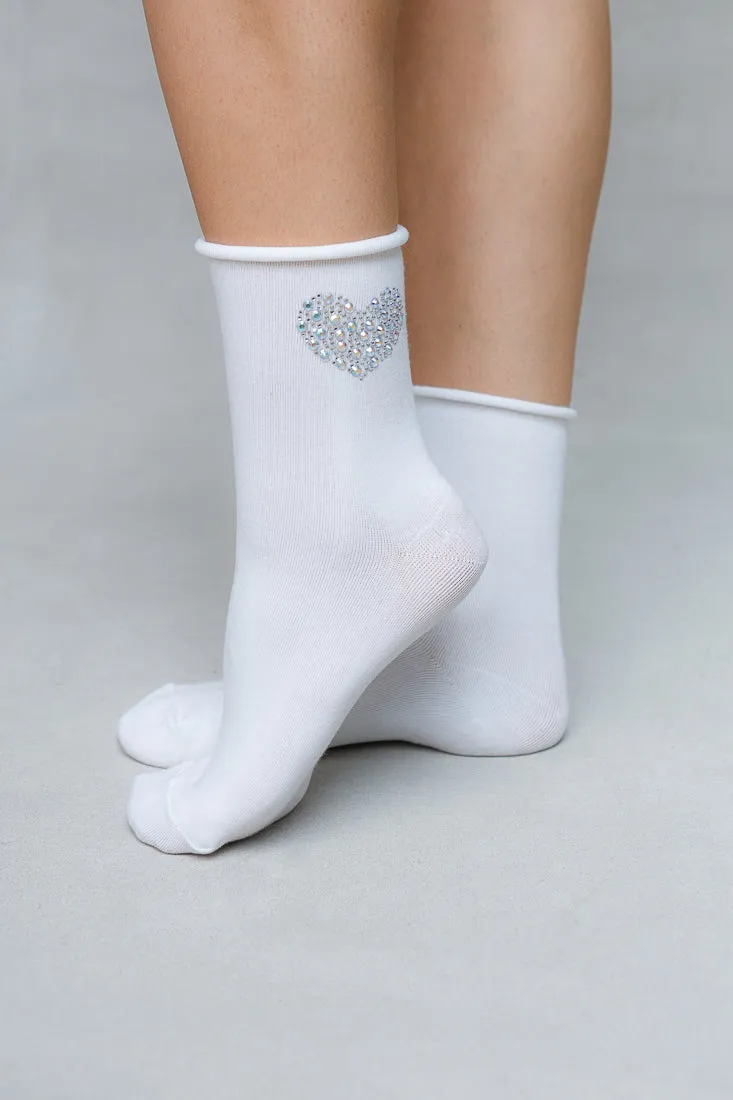 HEART CRYSTAL SOCKS