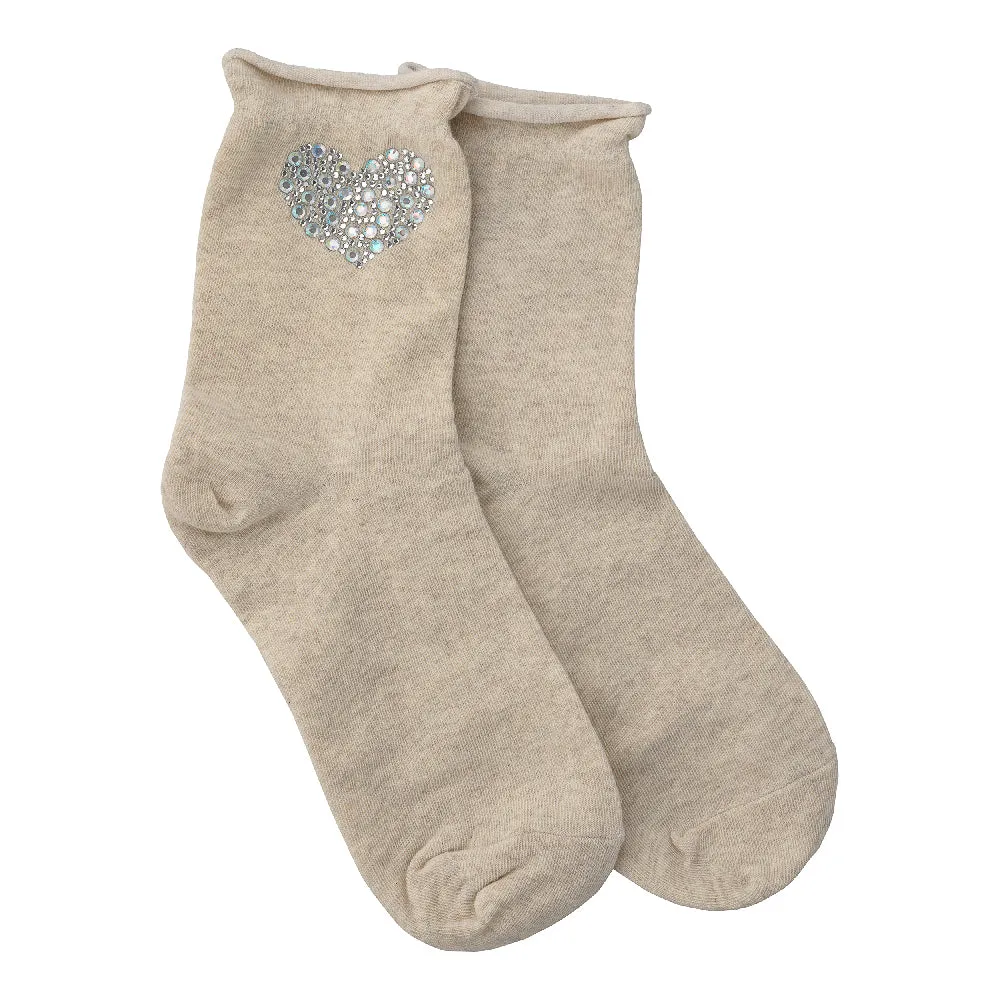 HEART CRYSTAL SOCKS