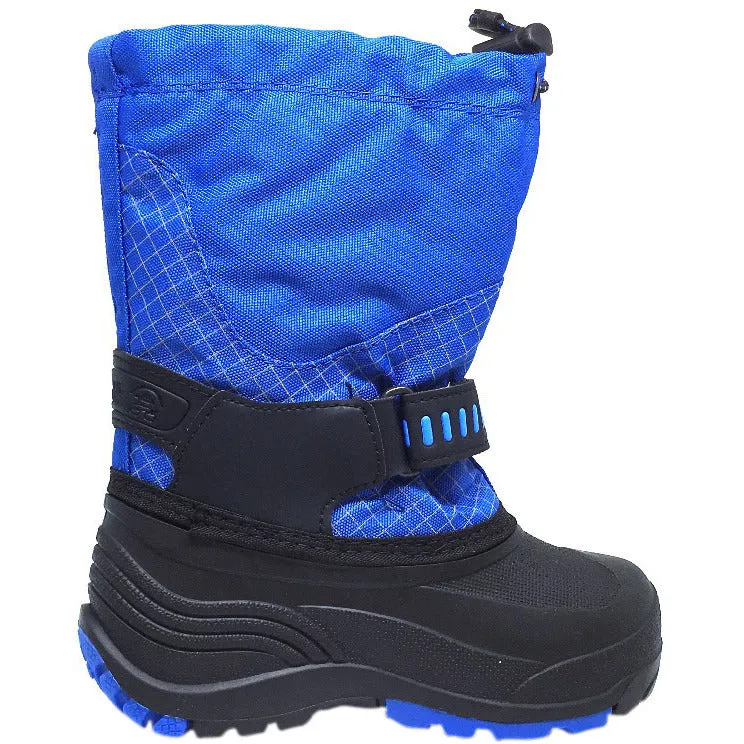 Kamik Dare Boy's Waterproof Weather Thick Durable -40 degree F Snow Boots, Blue/Black