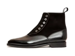 Kenmore - MTO - Black Calf / Black Suede - MGF Last - Single Leather Sole