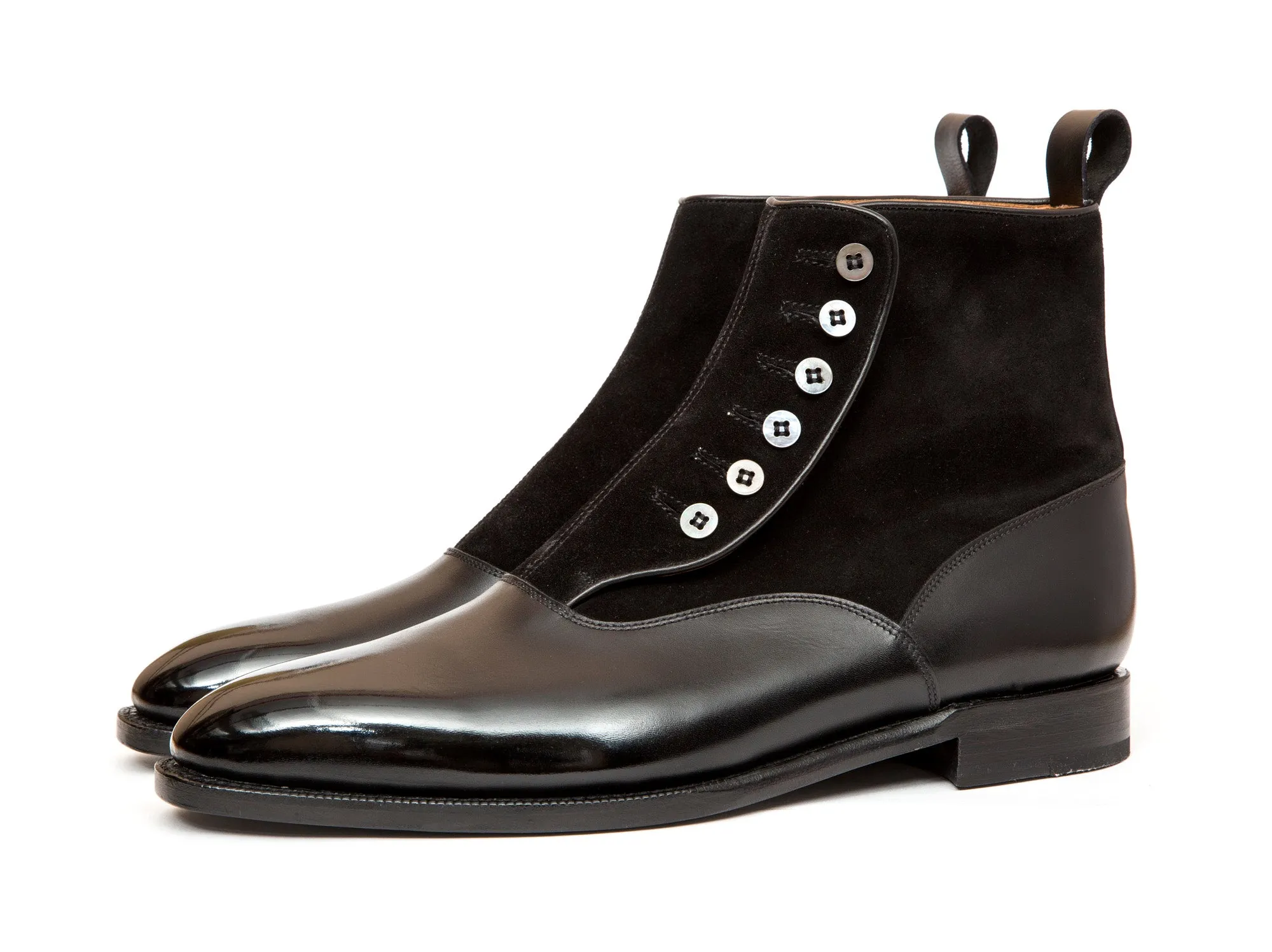 Kenmore - MTO - Black Calf / Black Suede - MGF Last - Single Leather Sole