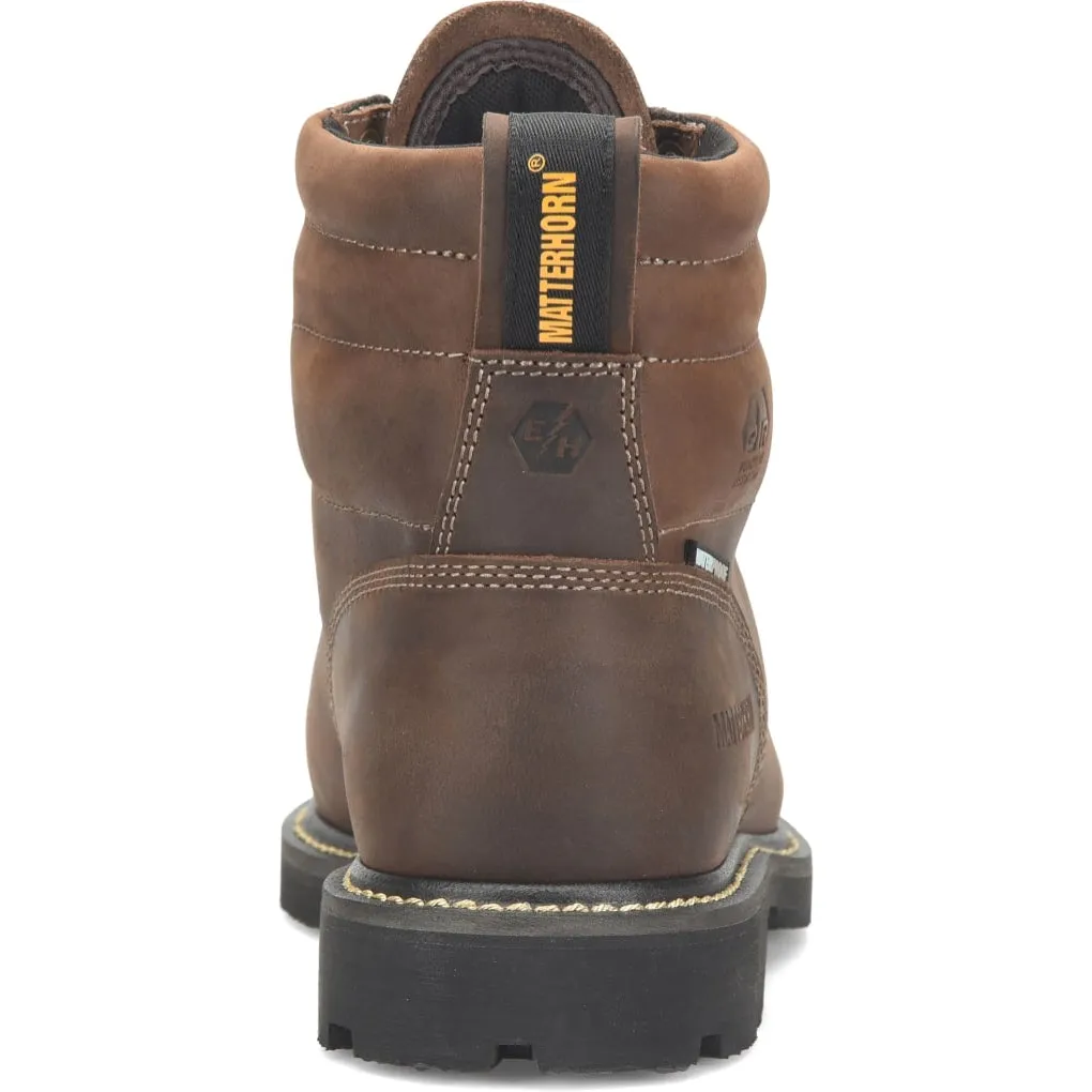 Matterhorn  Men's D30 6 Steel Toe WP Metguard Work Boot -Brown- MT2520