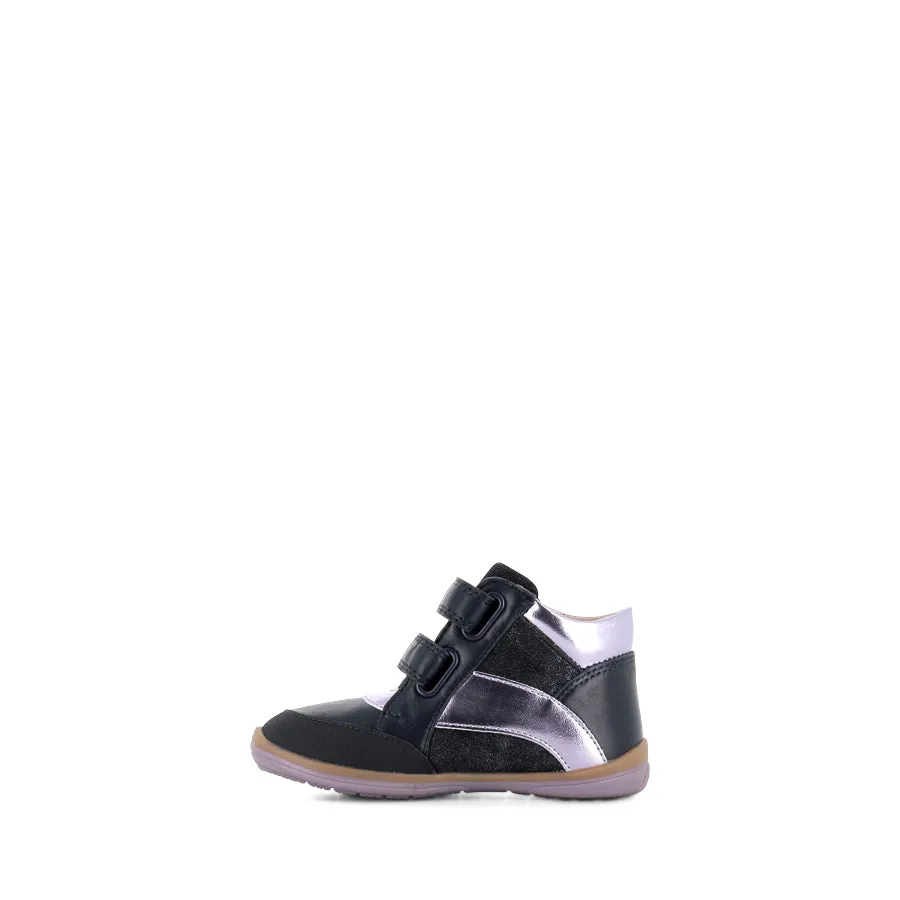 MEAVE - NAVY/LAVENDER LEATHER