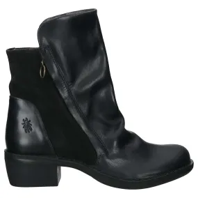 Mely074Fly Rug Oiled Women's Zip Up Ankle Boots