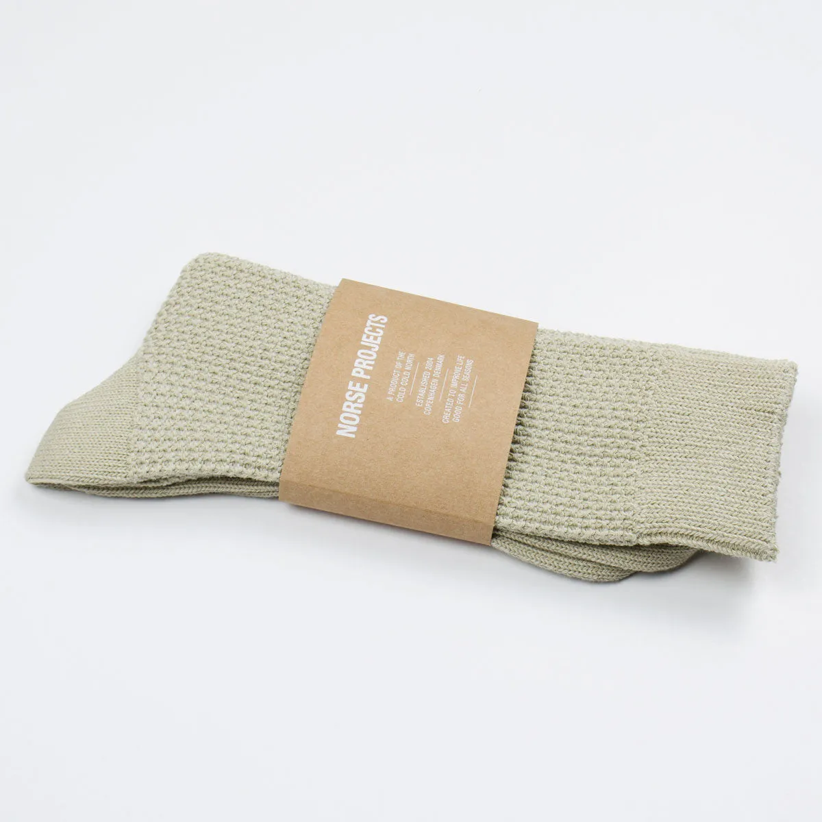 Norse Projects - Bjarki Texture Socks - Oatmeal