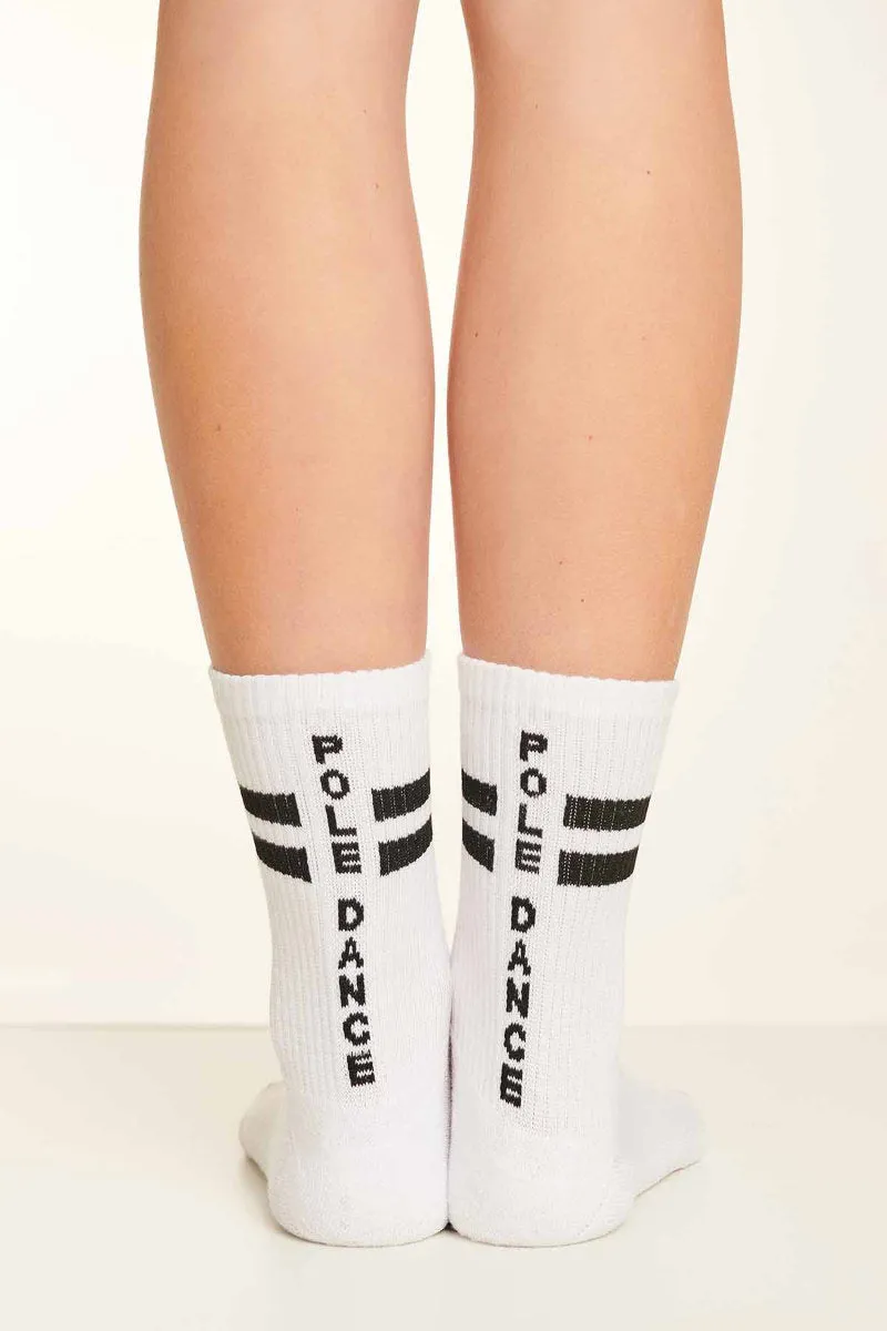 Paradise Chick Supreme Pole Dance Socks - White