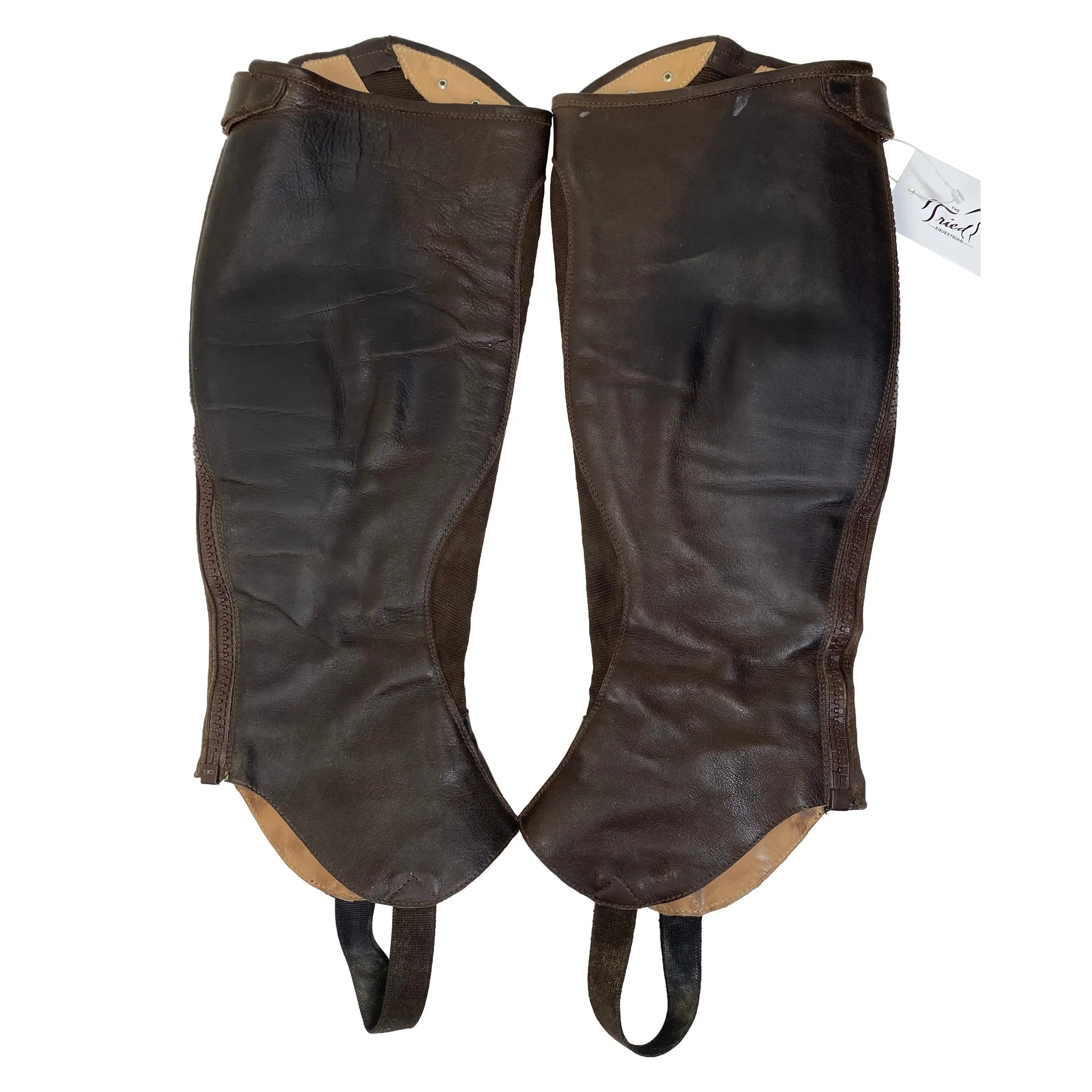 Parlanti Roma 'Wings' Half Chaps in Chocolate - Large