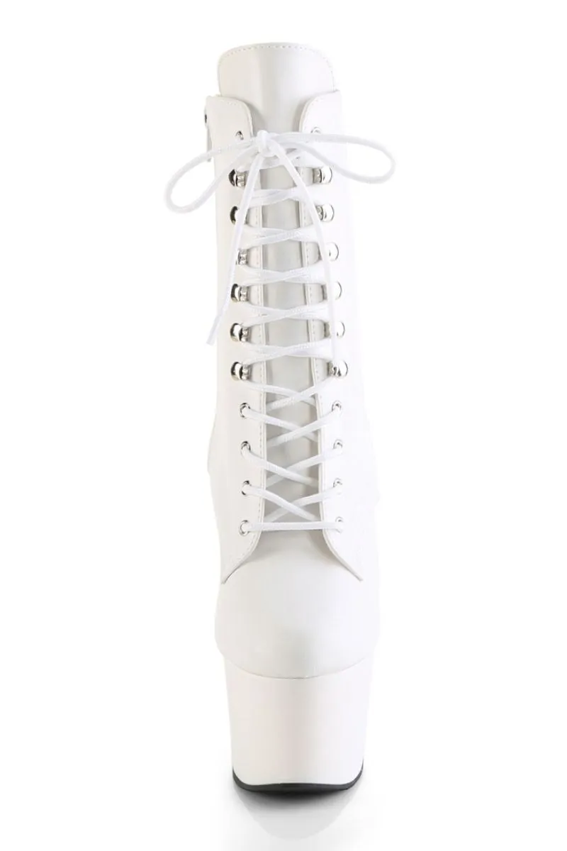 Pleaser USA Adore-1020 7inch Pleaser Boots - Matte White