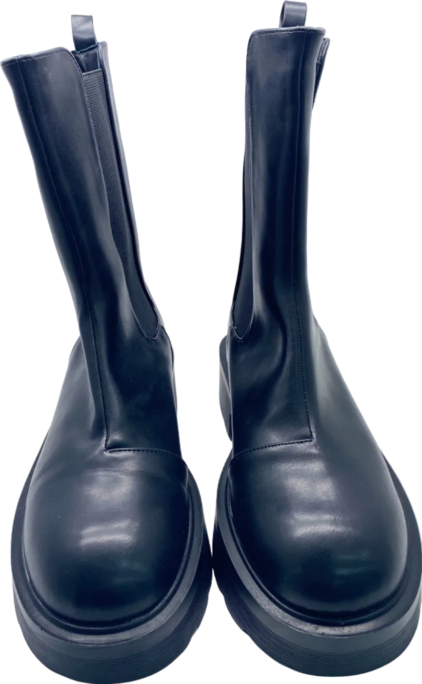 RAID Black Chinky Chelsea Boots UK 8