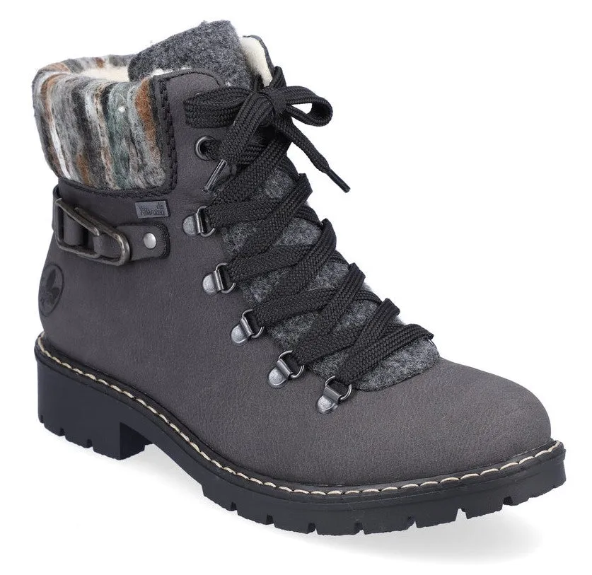 Rieker Y9131 Womens Warm Lined Winter Ankle Boot