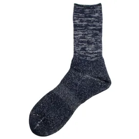 RoToTo - Washi Pile Crew Socks - Navy