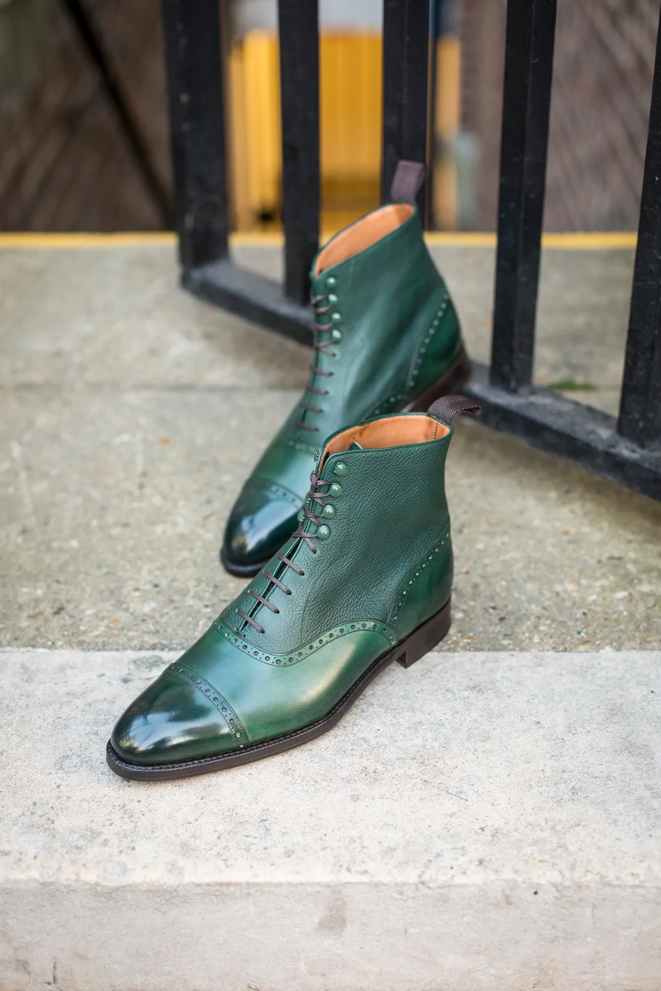 Seaview - MTO - Forest Calf / Green Soft Grain - NGT Last - Single Leather Sole