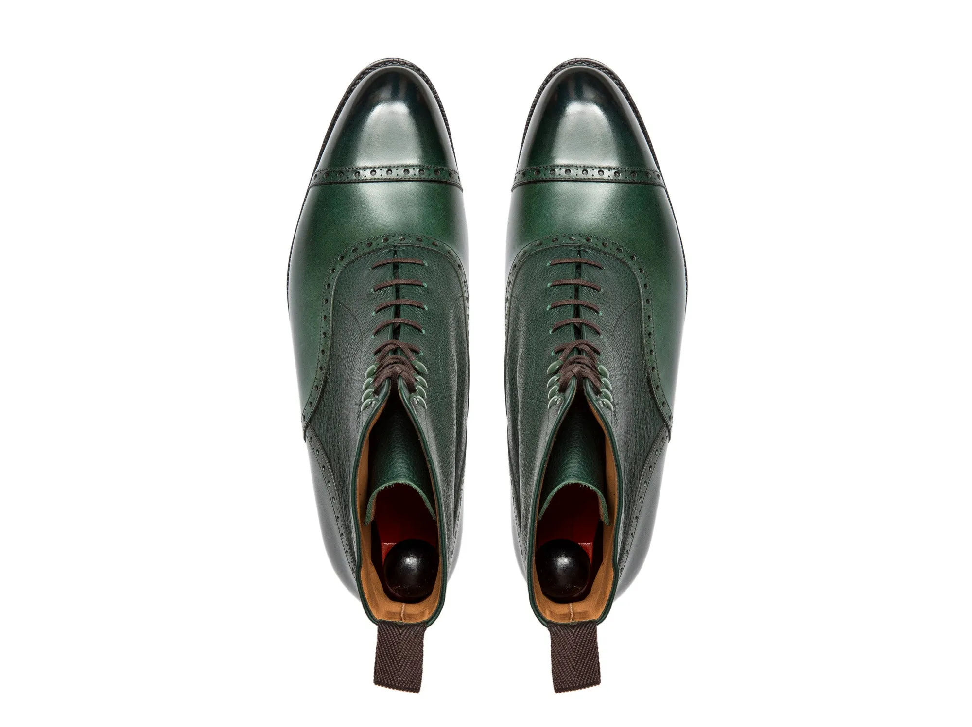 Seaview - MTO - Forest Calf / Green Soft Grain - NGT Last - Single Leather Sole