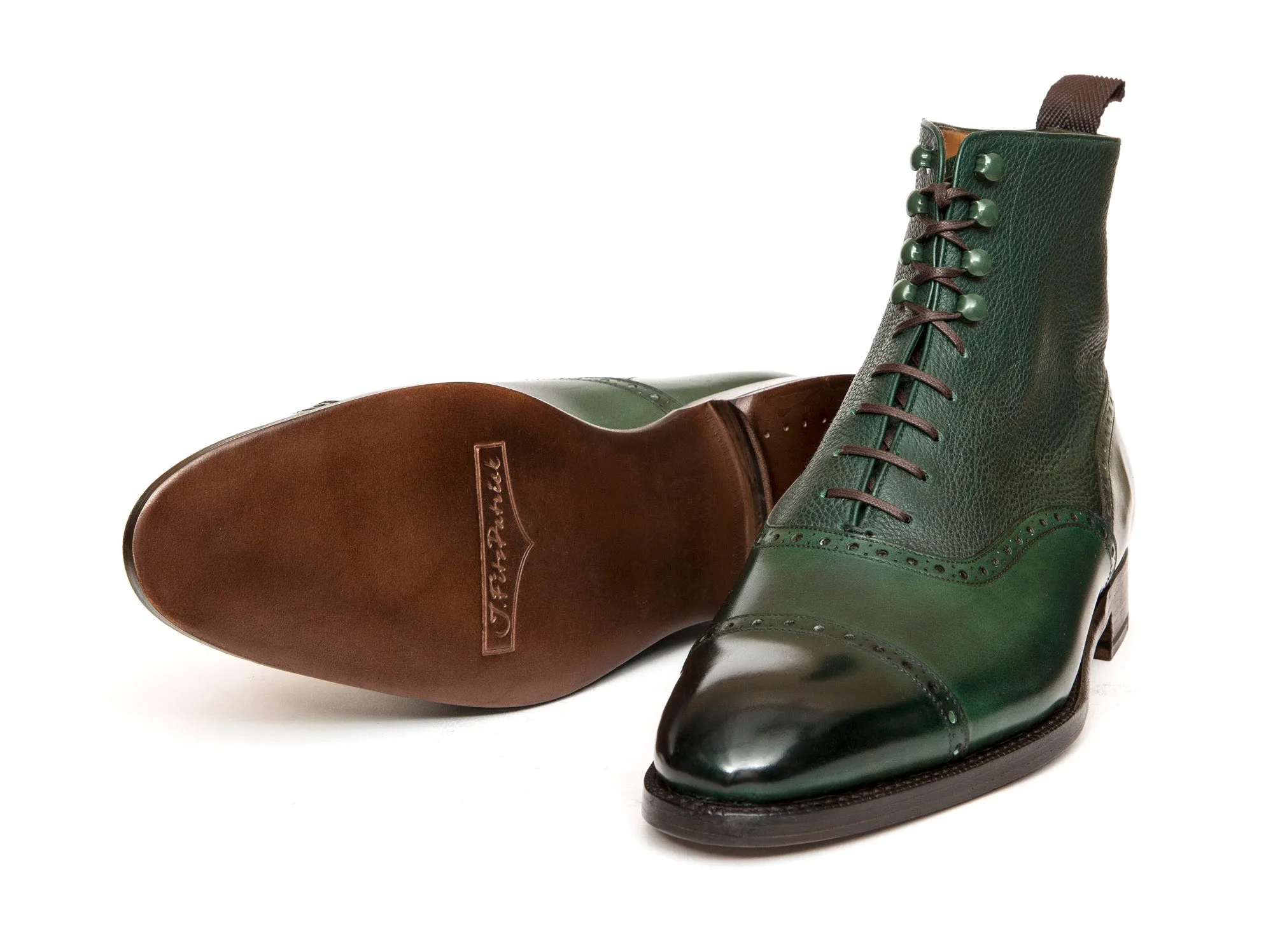 Seaview - MTO - Forest Calf / Green Soft Grain - NGT Last - Single Leather Sole