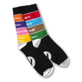 Small/Women's EL Train Line Socks