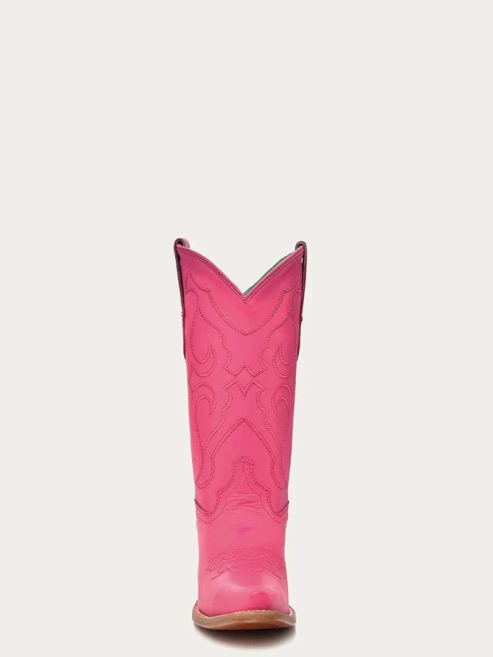 T0148 - TEEN'S EMBROIDERY FUCHSIA SNIP TOE COWBOY BOOT