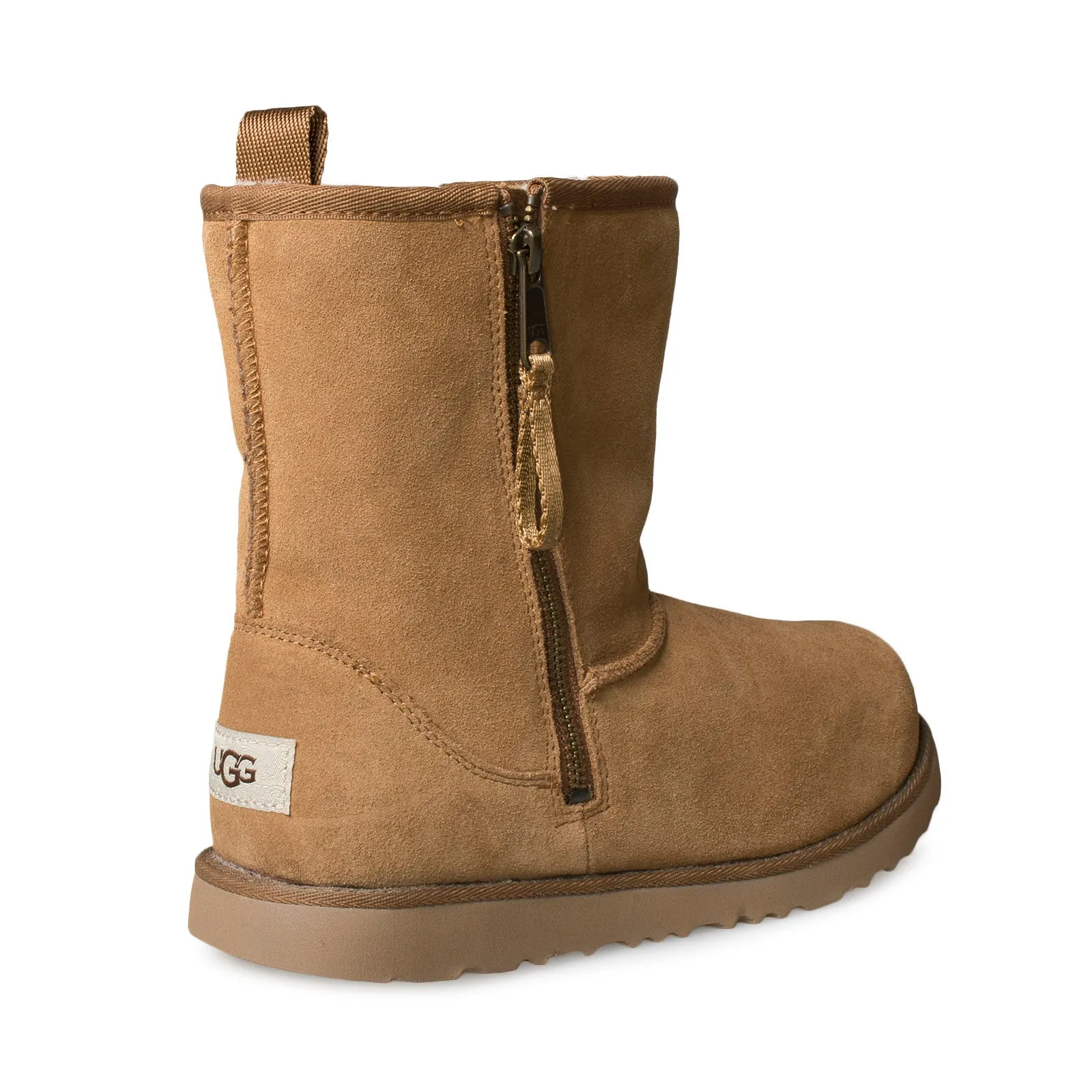 UGG Classic Dual Zip Chestnut Boots - Youth