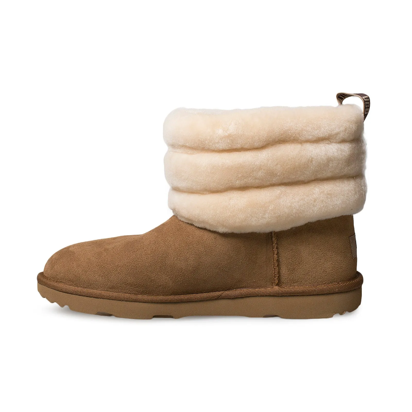 UGG Fluff Mini Quilted Chestnut Boots - Youth