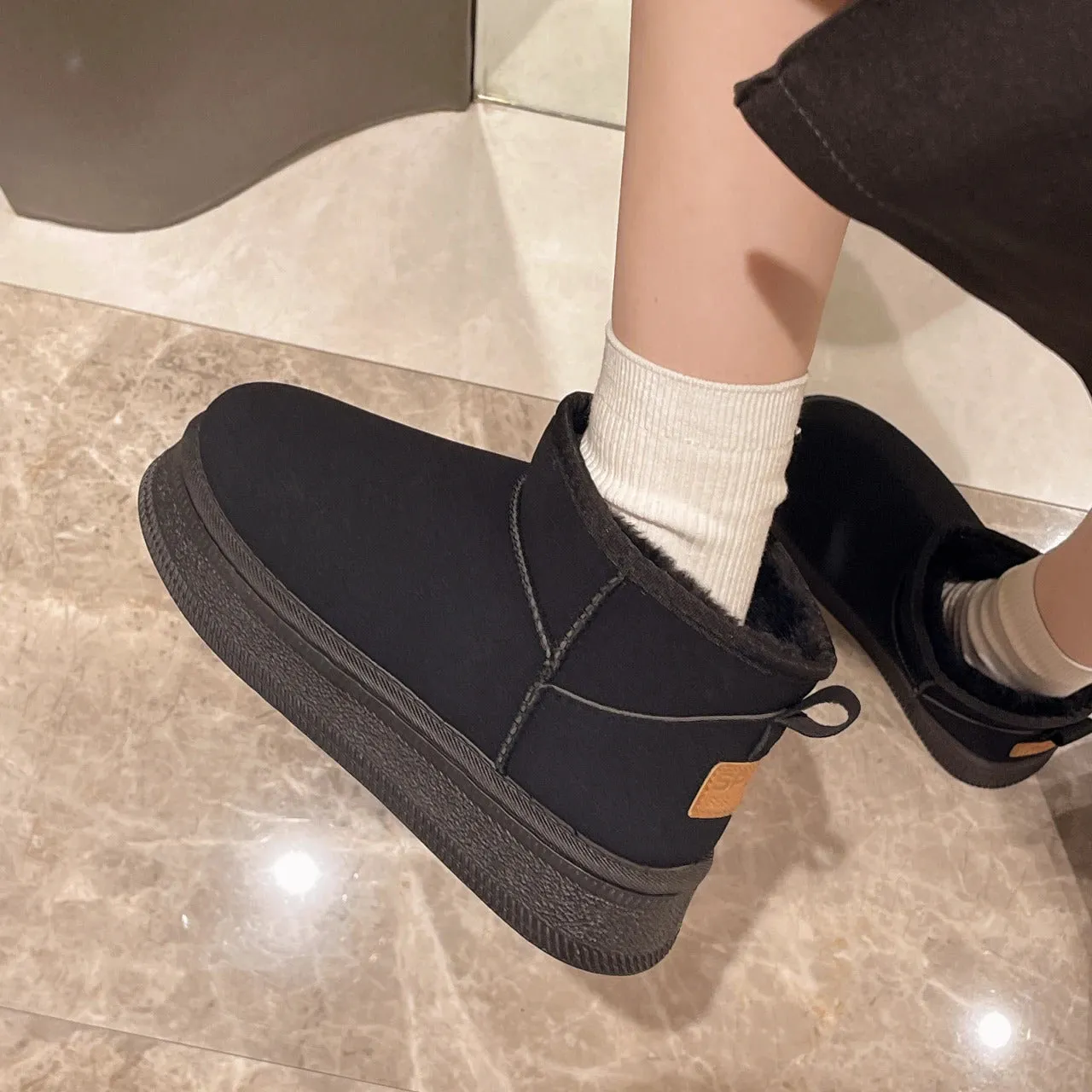 Women Australia Boots Designer Ultra Mini Platform Boots Winter New Woman Warm Fur Cow Leather Wool Suede Snow Boots