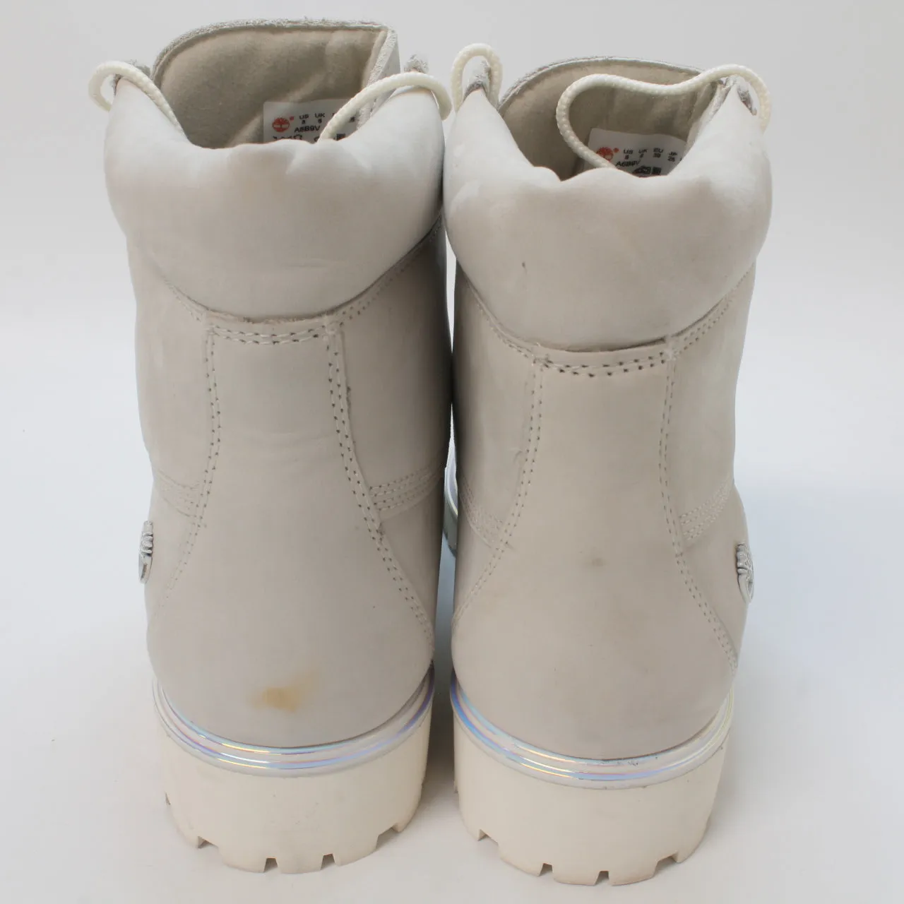 Womens Timberland Lyonsdale Boots Cream Irridescent Uk Size 6