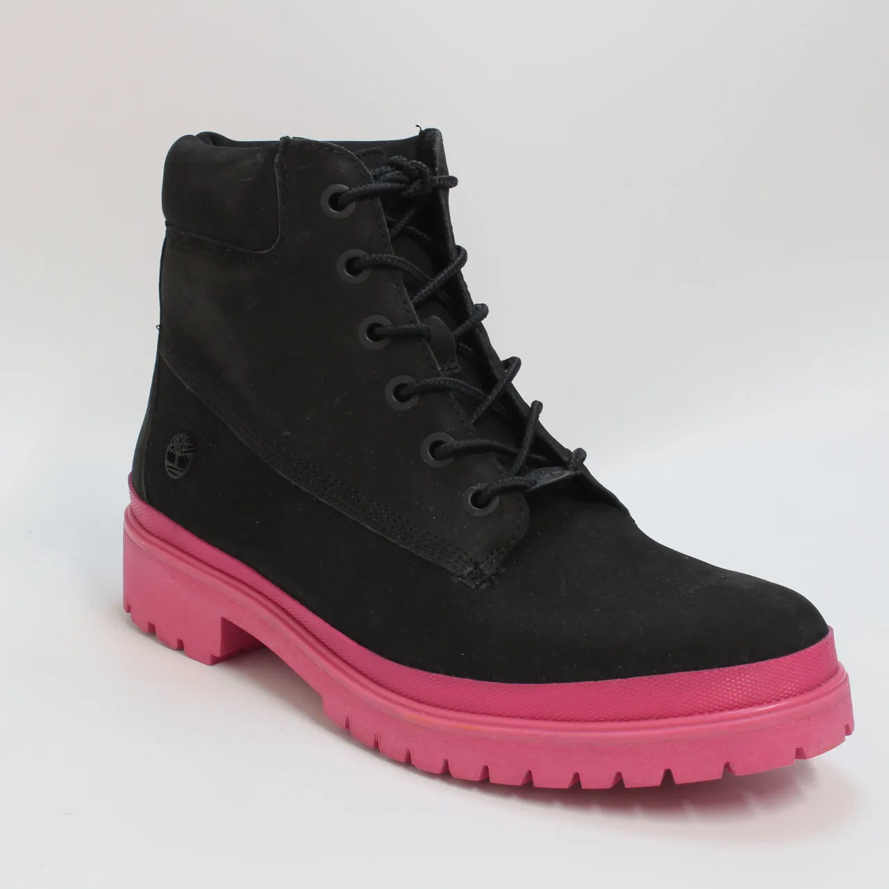 Womens Timberland Lyonsdale Mudguard Black Pink